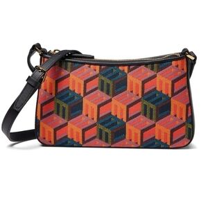 NWT MCM Logo Jacquard Pochette